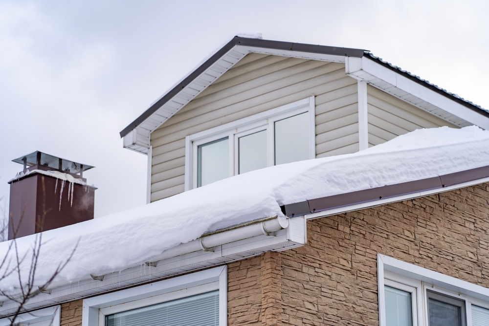 snow on roof